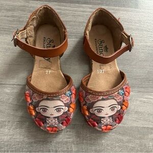 Toddler Girls Little Frida's Leather Huaraches Mexican Sandals